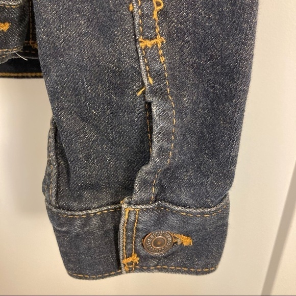 LEVI’S Sz M Red Tag Denim Jean Jacket Y2K - Picture 10 of 11